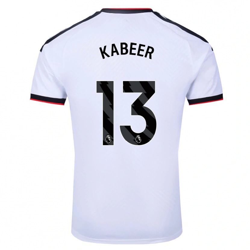 Danxen Damen Eric Kabeer #13 Weiß Schwarz Rot Heimtrikot Trikot 2026/27 T-Shirt