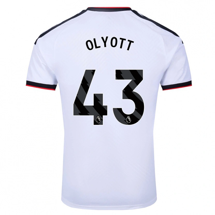 Danxen Damen Tom Olyott #43 Weiß Schwarz Rot Heimtrikot Trikot 2026/27 T-Shirt