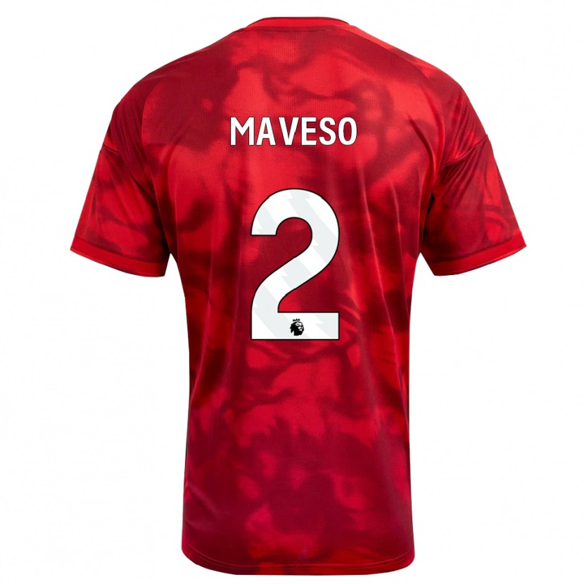 Danxen Damen Jaydon Maveso #2 Karmesin Weiß Heimtrikot Trikot 2026/27 T-Shirt