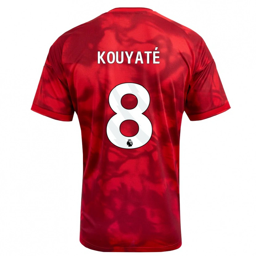 Danxen Damen Cheikhou Kouyate #8 Karmesin Weiß Heimtrikot Trikot 2026/27 T-Shirt