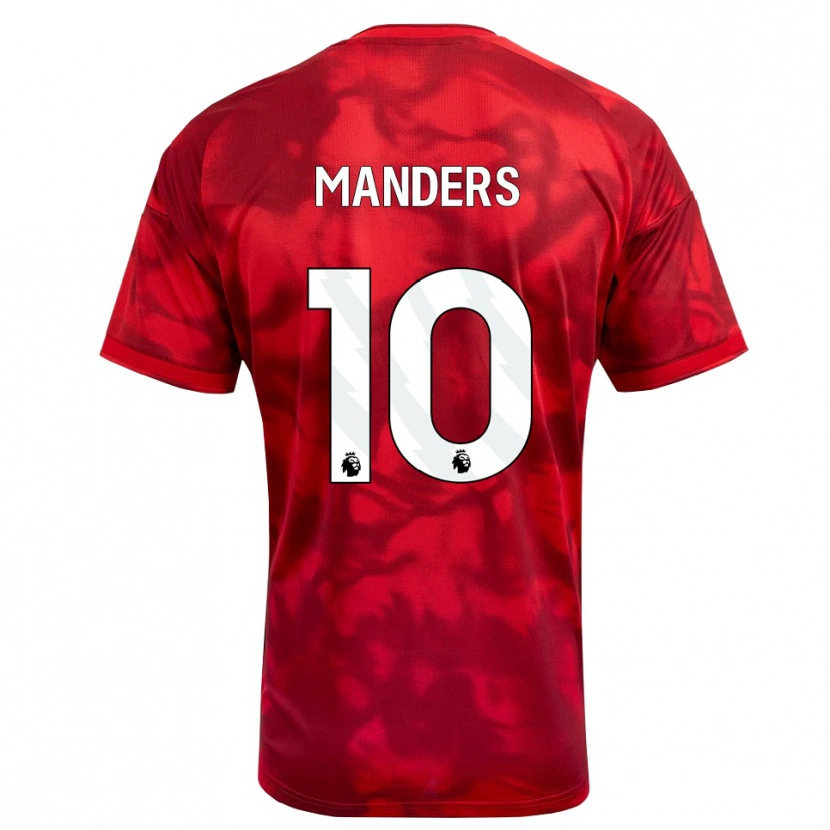 Danxen Damen Holly Manders #10 Karmesin Weiß Heimtrikot Trikot 2026/27 T-Shirt