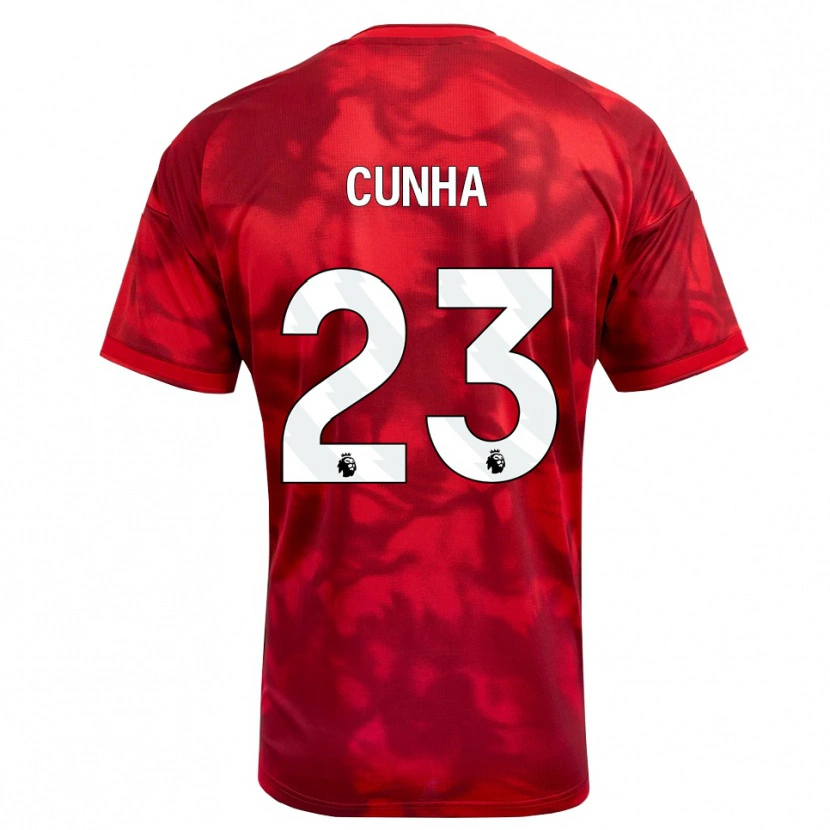 Danxen Damen Jair Cunha #23 Karmesin Weiß Heimtrikot Trikot 2026/27 T-Shirt