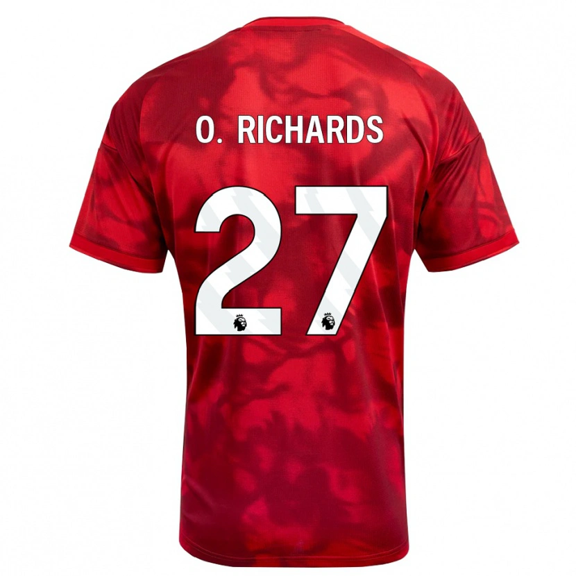 Danxen Damen Omar Richards #27 Karmesin Weiß Heimtrikot Trikot 2026/27 T-Shirt