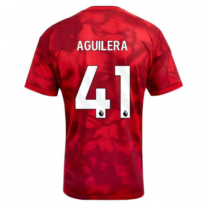 Danxen Damen Brandon Aguilera #41 Karmesin Weiß Heimtrikot Trikot 2026/27 T-Shirt