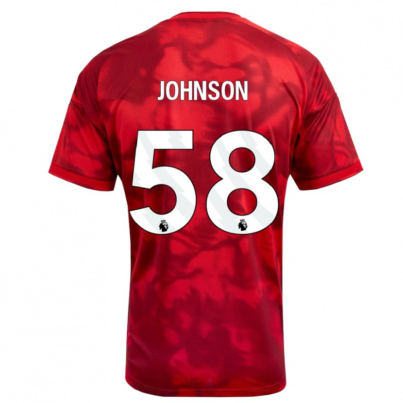 Danxen Damen Pharrell Johnson #58 Karmesin Weiß Heimtrikot Trikot 2026/27 T-Shirt