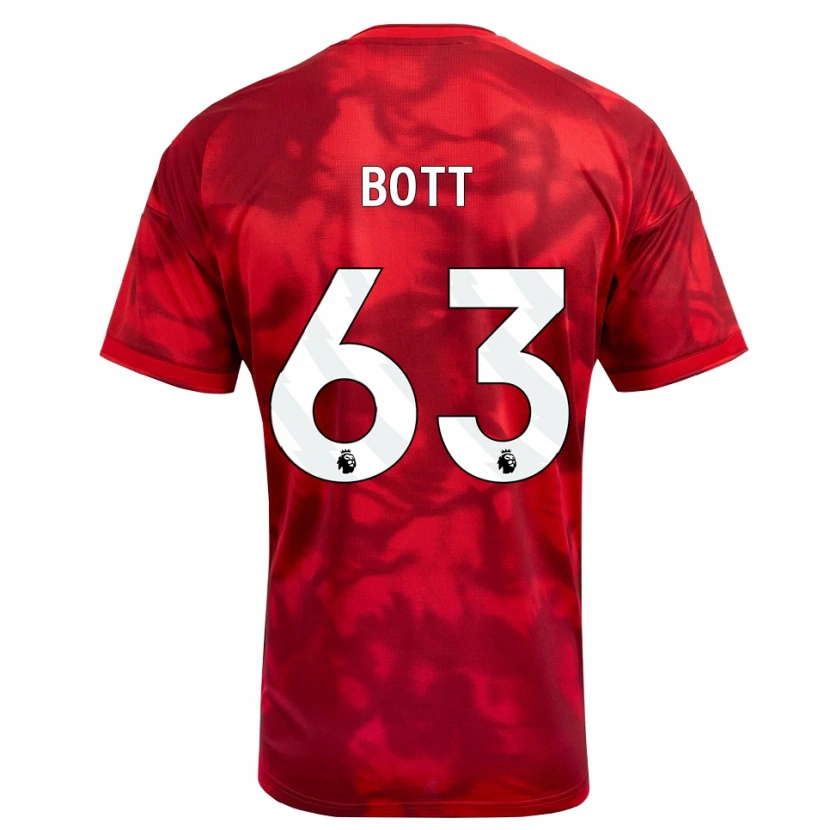 Danxen Damen Aaron Bott #63 Karmesin Weiß Heimtrikot Trikot 2026/27 T-Shirt
