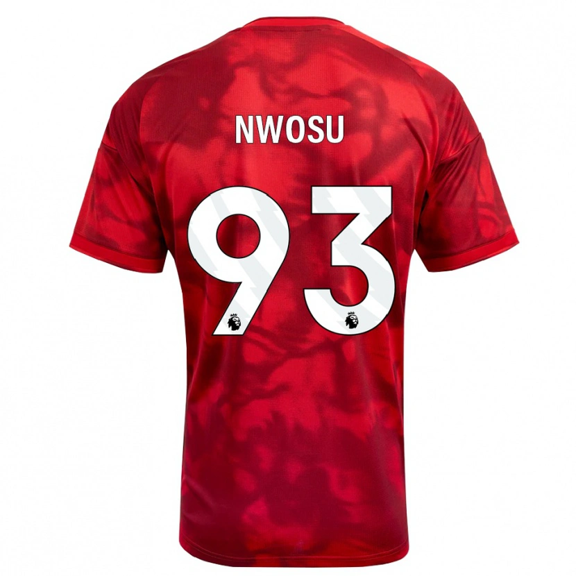 Danxen Damen Chinaza Nwosu #93 Karmesin Weiß Heimtrikot Trikot 2026/27 T-Shirt