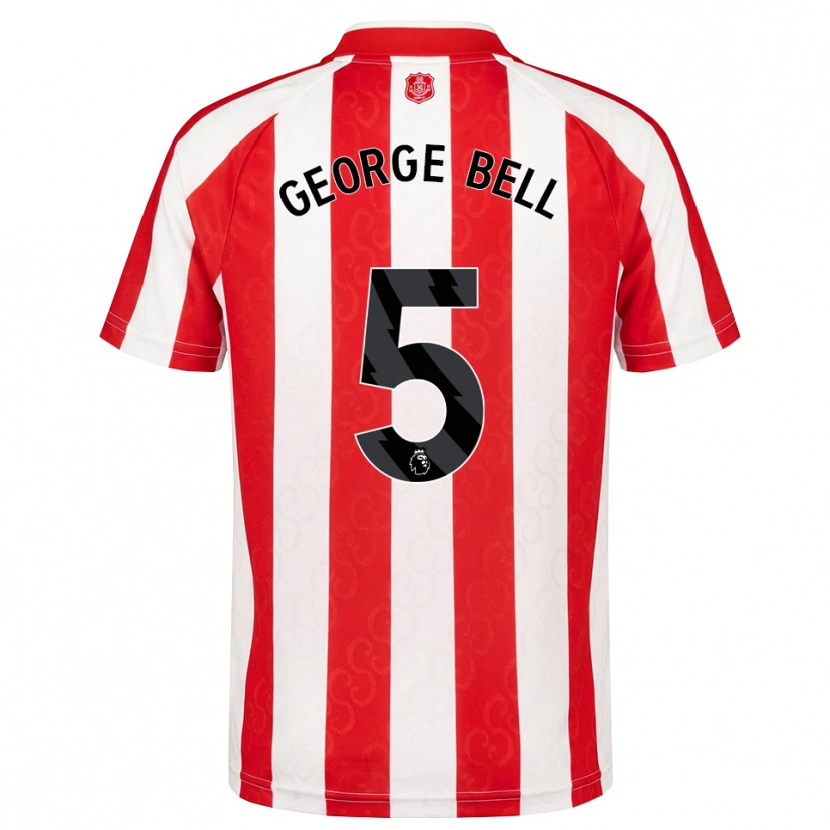 Danxen Damen George Bell #5 Rot Weiß Schwarz Heimtrikot Trikot 2026/27 T-Shirt