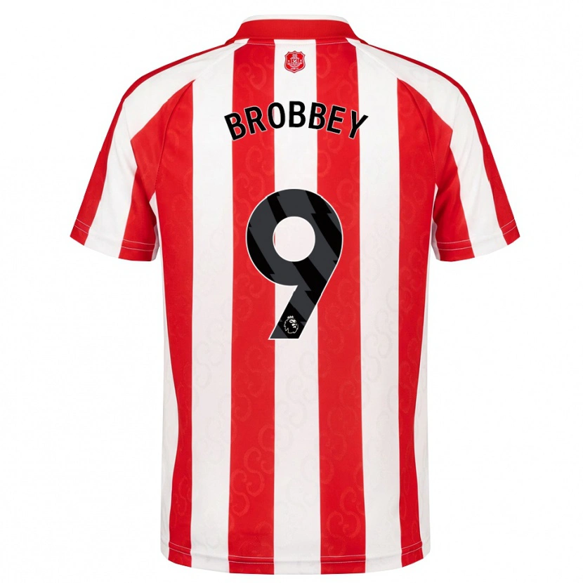 Danxen Damen Brian Brobbey #9 Rot Weiß Schwarz Heimtrikot Trikot 2026/27 T-Shirt