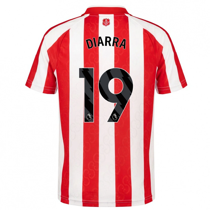 Danxen Damen Habib Diarra #19 Rot Weiß Schwarz Heimtrikot Trikot 2026/27 T-Shirt