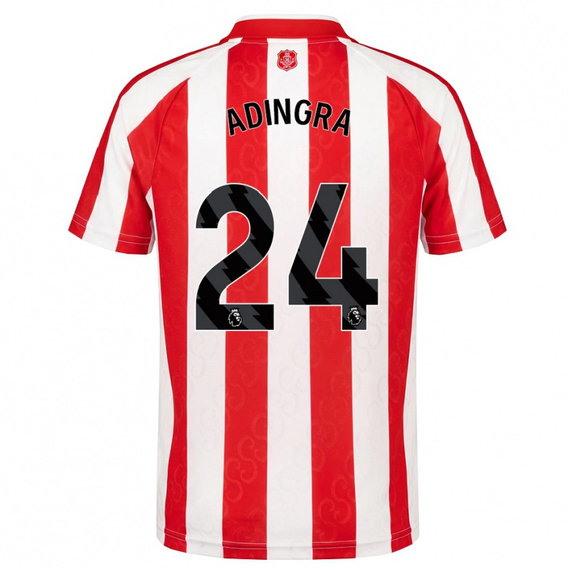 Danxen Damen Simon Adingra #24 Rot Weiß Schwarz Heimtrikot Trikot 2026/27 T-Shirt