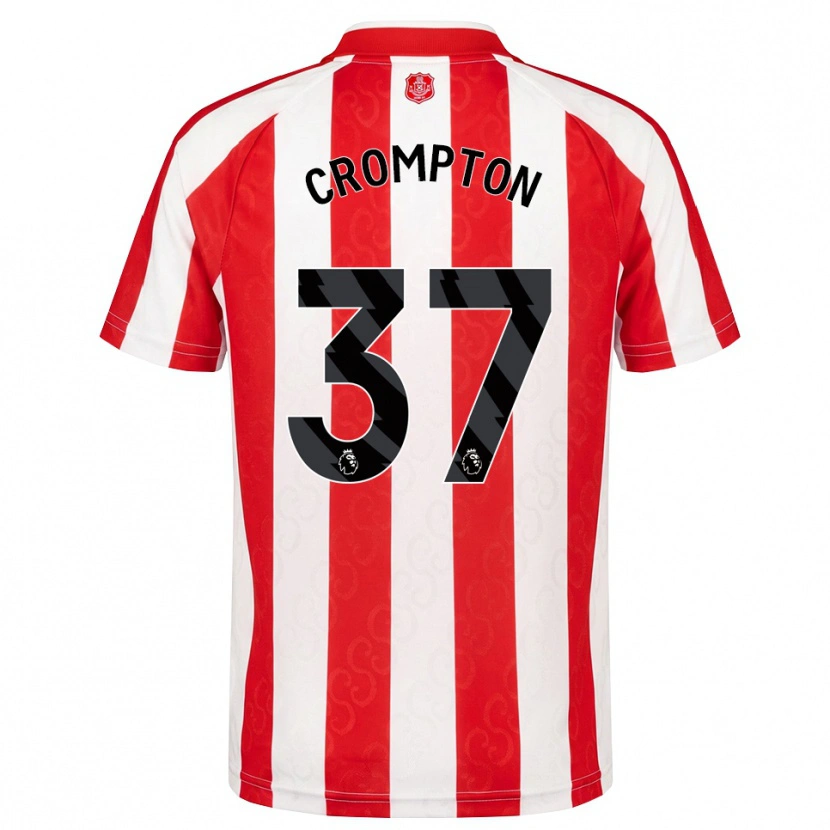 Danxen Damen Ben Crompton #37 Rot Weiß Schwarz Heimtrikot Trikot 2026/27 T-Shirt
