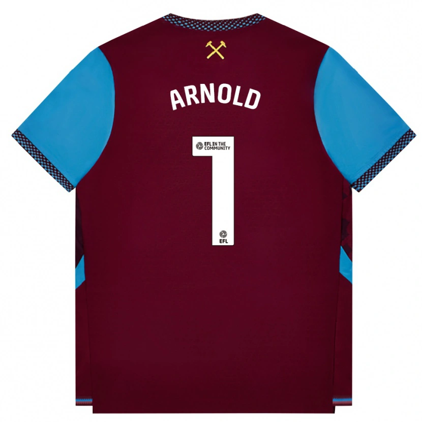 Danxen Damen Mackenzie Arnold #1 Burgund Kornblumenblau Heimtrikot Trikot 2026/27 T-Shirt