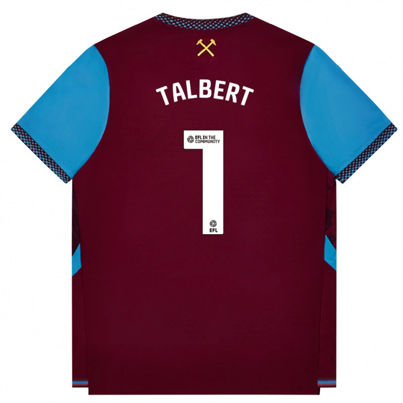 Danxen Damen Katelin Talbert #1 Burgund Kornblumenblau Heimtrikot Trikot 2026/27 T-Shirt