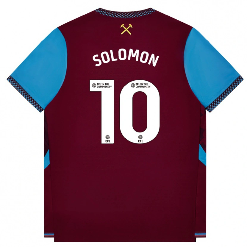 Danxen Damen Manor Solomon #10 Burgund Kornblumenblau Heimtrikot Trikot 2026/27 T-Shirt