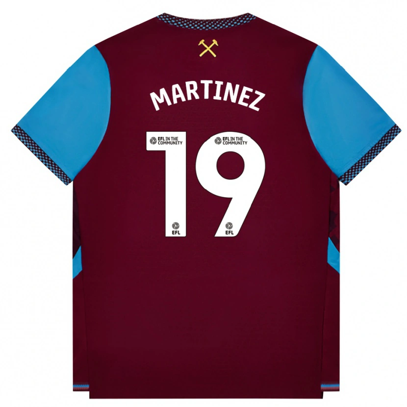Danxen Damen Shekiera Martinez #19 Burgund Kornblumenblau Heimtrikot Trikot 2026/27 T-Shirt