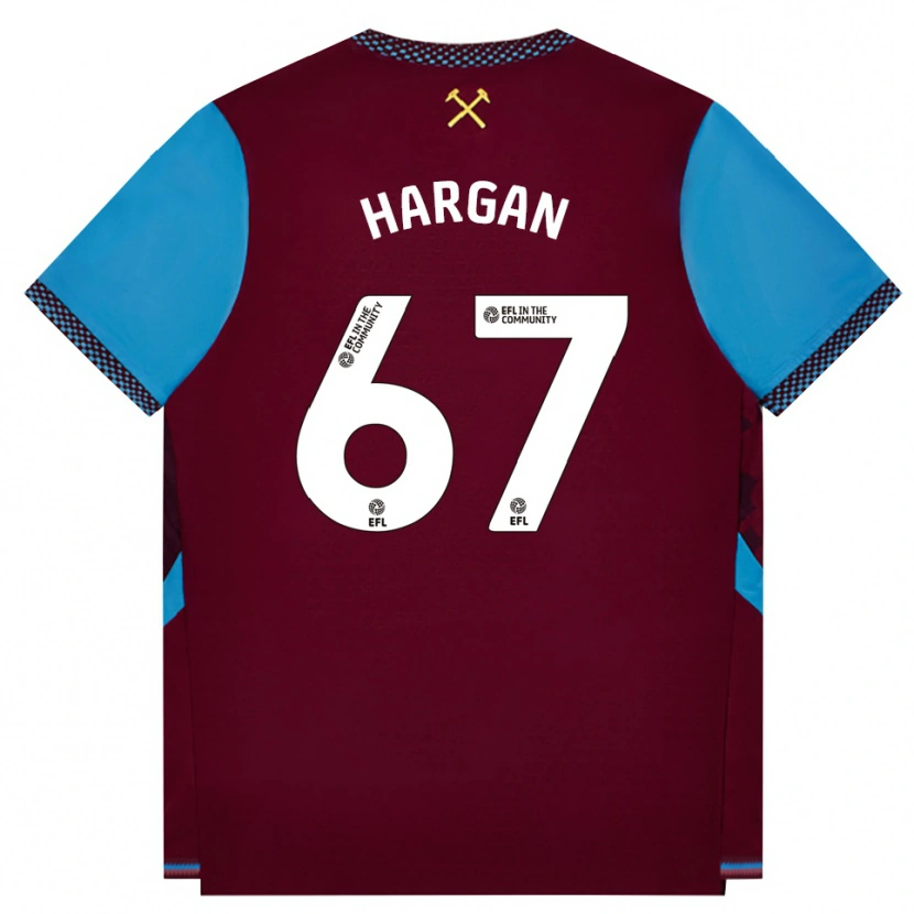 Danxen Damen Riley Hargan #67 Burgund Kornblumenblau Heimtrikot Trikot 2026/27 T-Shirt