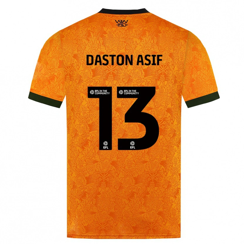 Danxen Damen Daston Asif #13 Orange Schwarz Heimtrikot Trikot 2026/27 T-Shirt
