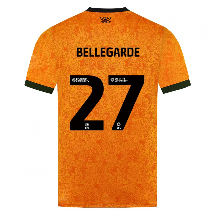 Danxen Damen Jean-Ricner Bellegarde #27 Orange Schwarz Heimtrikot Trikot 2026/27 T-Shirt
