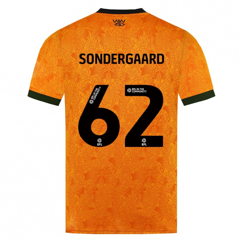 Danxen Damen Andreas Sondergaard #62 Orange Schwarz Heimtrikot Trikot 2026/27 T-Shirt