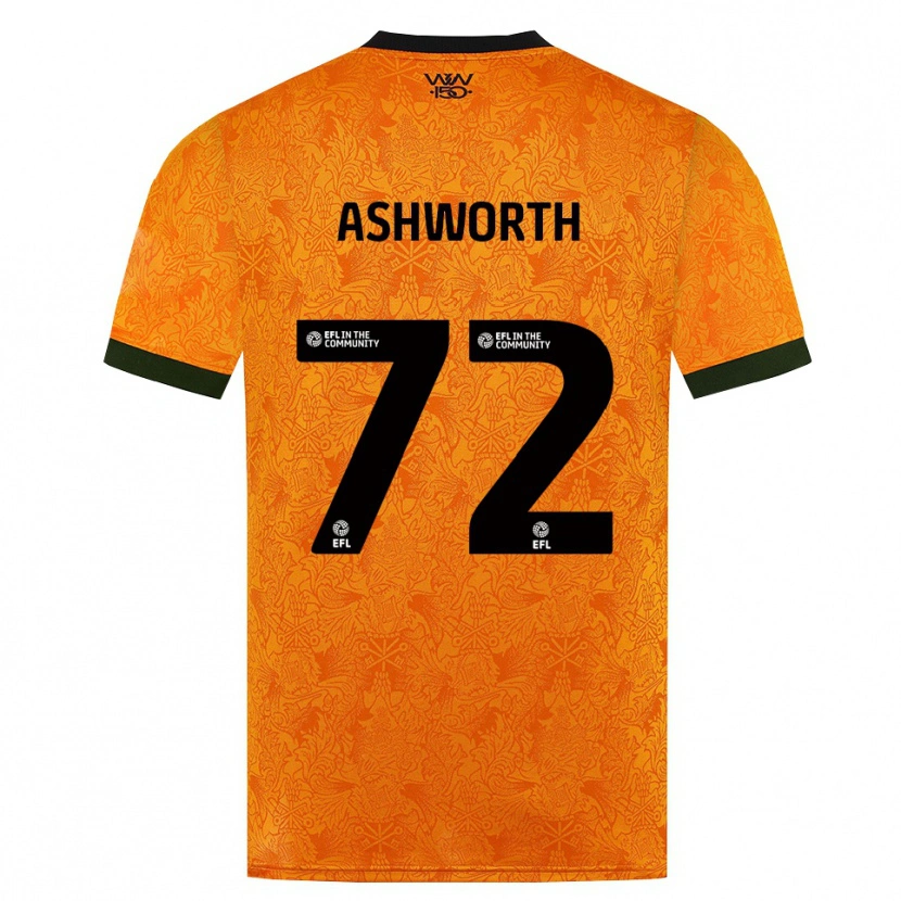 Danxen Damen Finn Ashworth #72 Orange Schwarz Heimtrikot Trikot 2026/27 T-Shirt