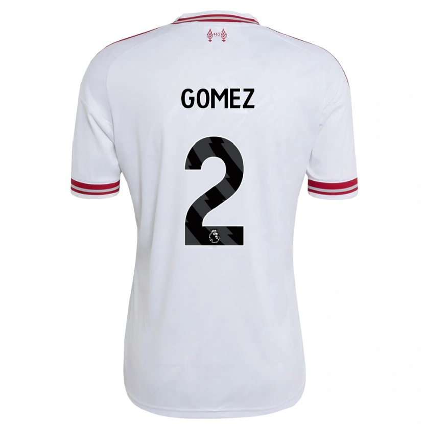 Danxen Damen Joe Gomez #2 Rot Weiß Auswärtstrikot Trikot 2026/27 T-Shirt