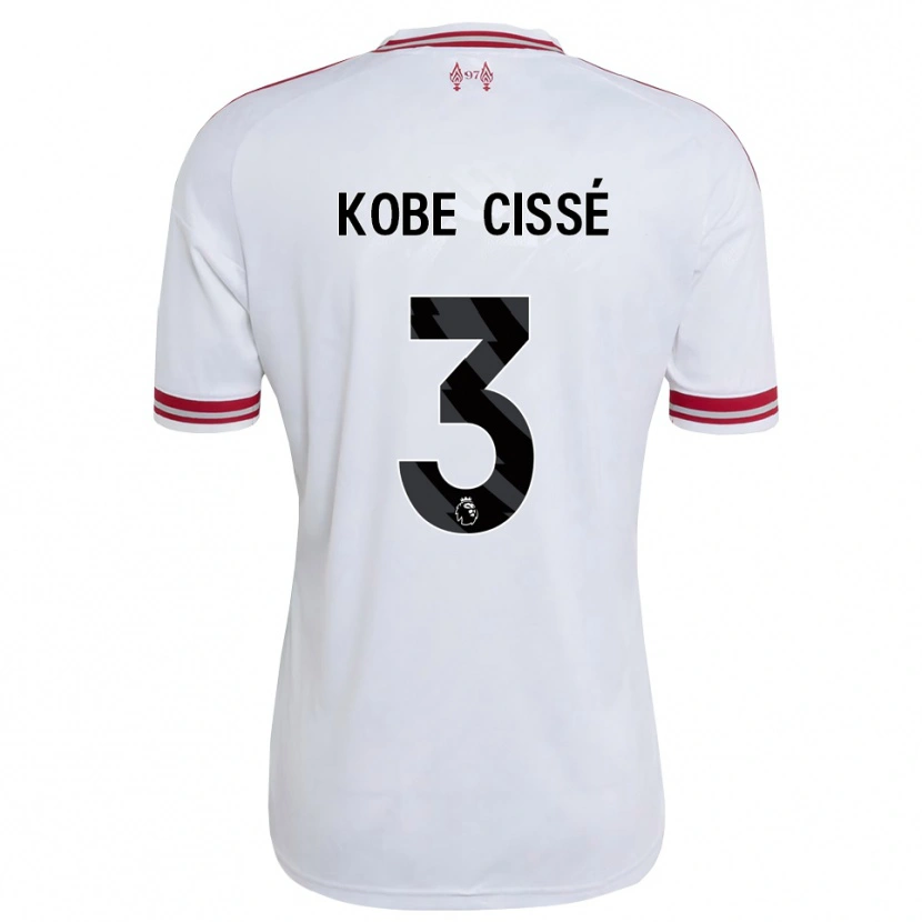 Danxen Damen Prince Cissé #3 Rot Weiß Auswärtstrikot Trikot 2026/27 T-Shirt