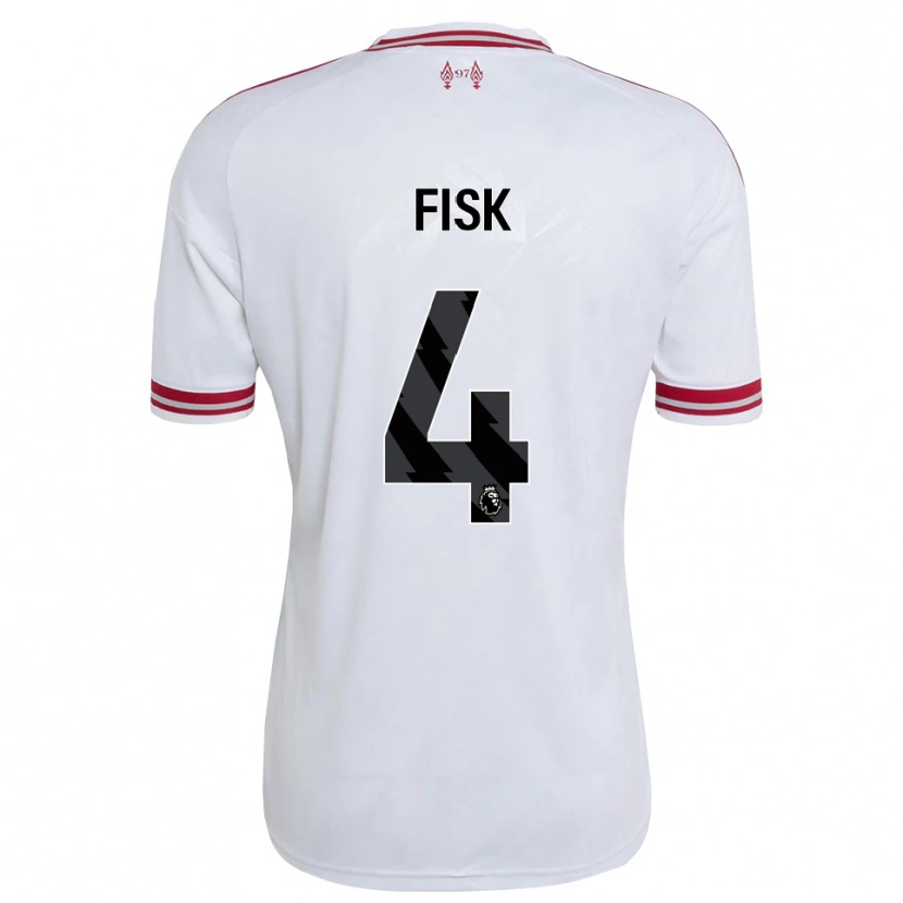 Danxen Damen Grace Fisk #4 Rot Weiß Auswärtstrikot Trikot 2026/27 T-Shirt