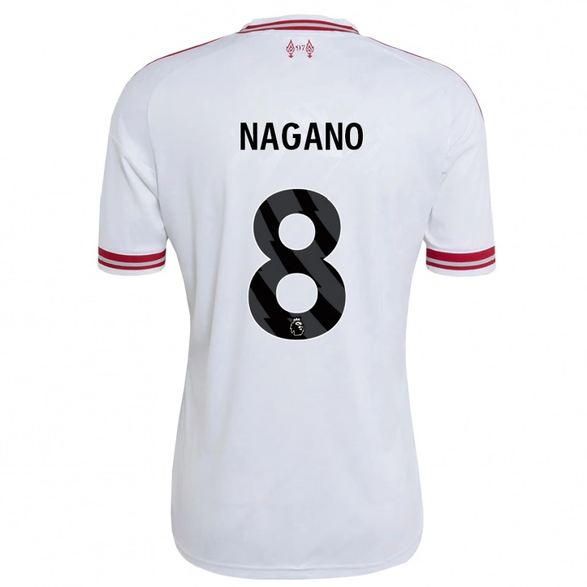 Danxen Damen Fūka Nagano #8 Rot Weiß Auswärtstrikot Trikot 2026/27 T-Shirt