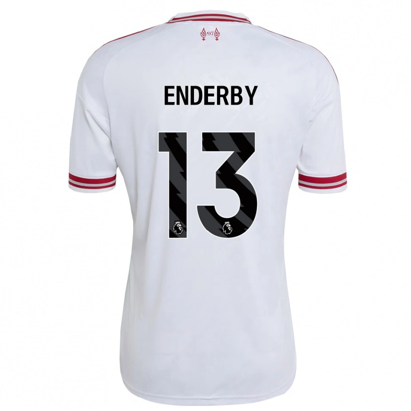 Danxen Damen Mia Enderby #13 Rot Weiß Auswärtstrikot Trikot 2026/27 T-Shirt