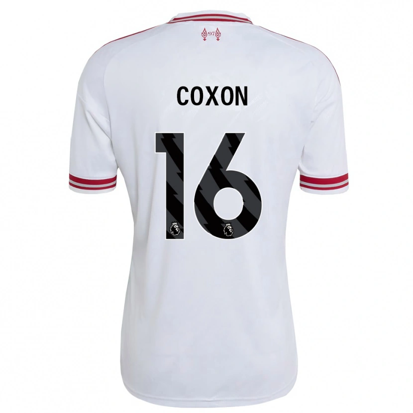 Danxen Damen Zak Coxon #16 Rot Weiß Auswärtstrikot Trikot 2026/27 T-Shirt