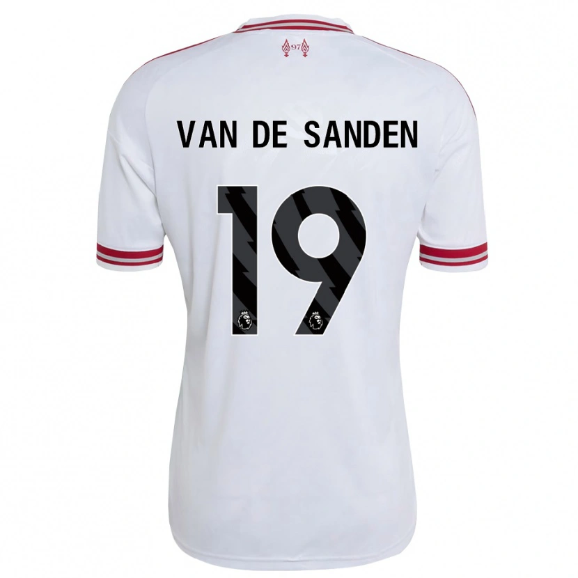 Danxen Damen Shanice Van De Sanden #19 Rot Weiß Auswärtstrikot Trikot 2026/27 T-Shirt