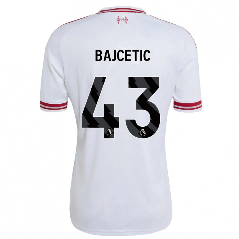 Danxen Damen Stefan Bajcetic #43 Rot Weiß Auswärtstrikot Trikot 2026/27 T-Shirt