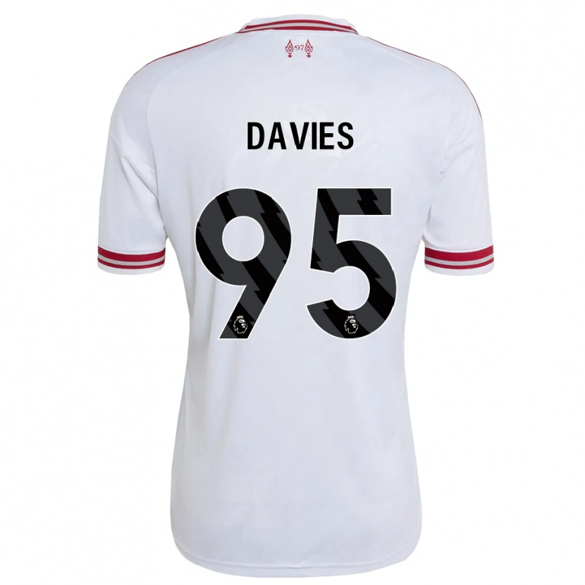 Danxen Damen Harvey Davies #95 Rot Weiß Auswärtstrikot Trikot 2026/27 T-Shirt