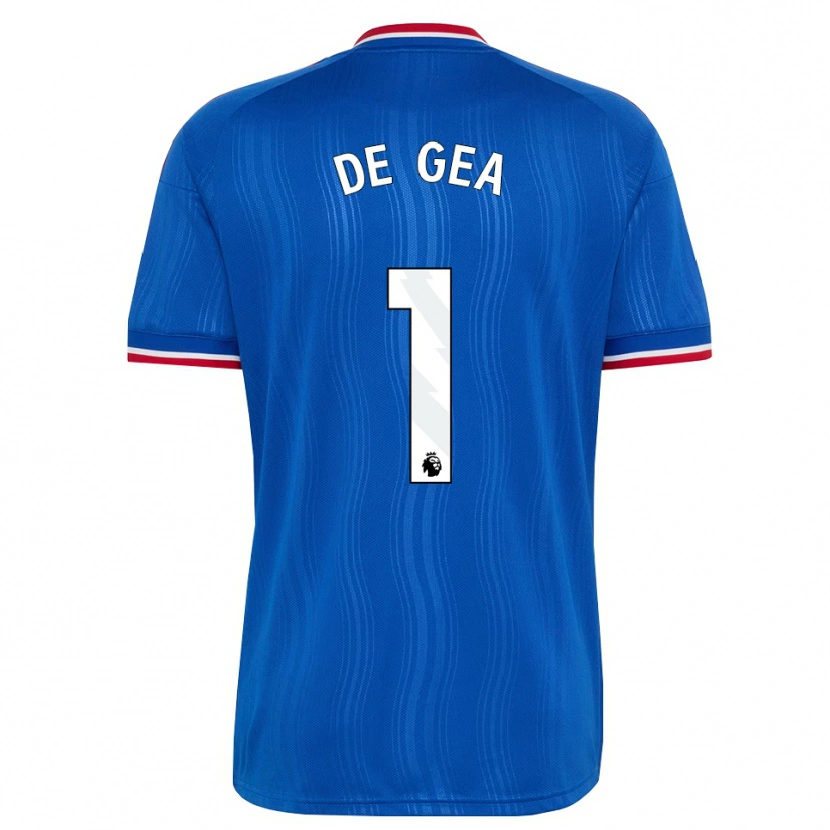 Danxen Damen David De Gea #1 Blau Weiß Rot Auswärtstrikot Trikot 2026/27 T-Shirt