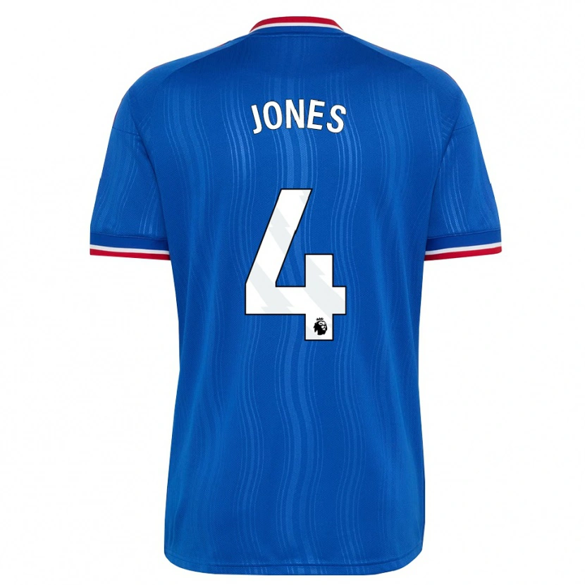 Danxen Damen Phil Jones #4 Blau Weiß Rot Auswärtstrikot Trikot 2026/27 T-Shirt