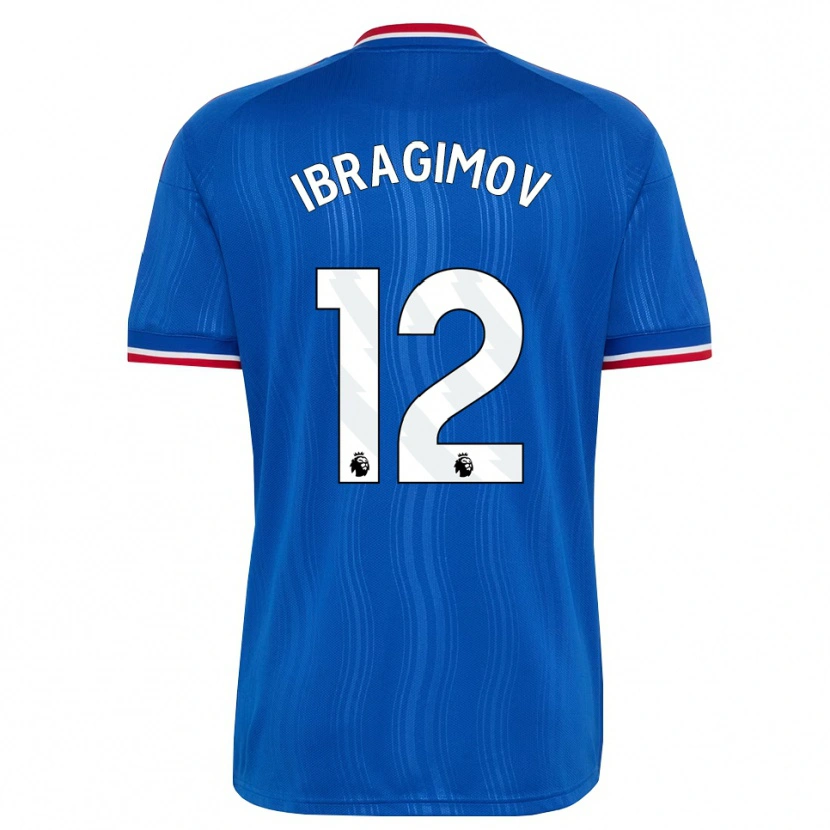 Danxen Damen Gazi Ibragimov #12 Blau Weiß Rot Auswärtstrikot Trikot 2026/27 T-Shirt