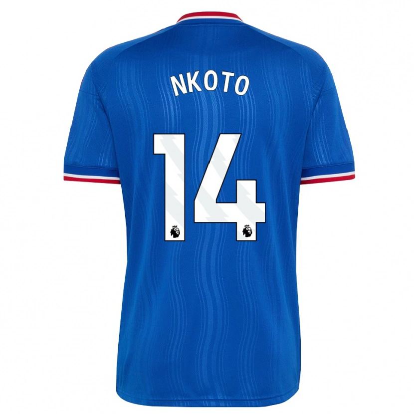 Danxen Damen Bassirou Nkoto #14 Blau Weiß Rot Auswärtstrikot Trikot 2026/27 T-Shirt