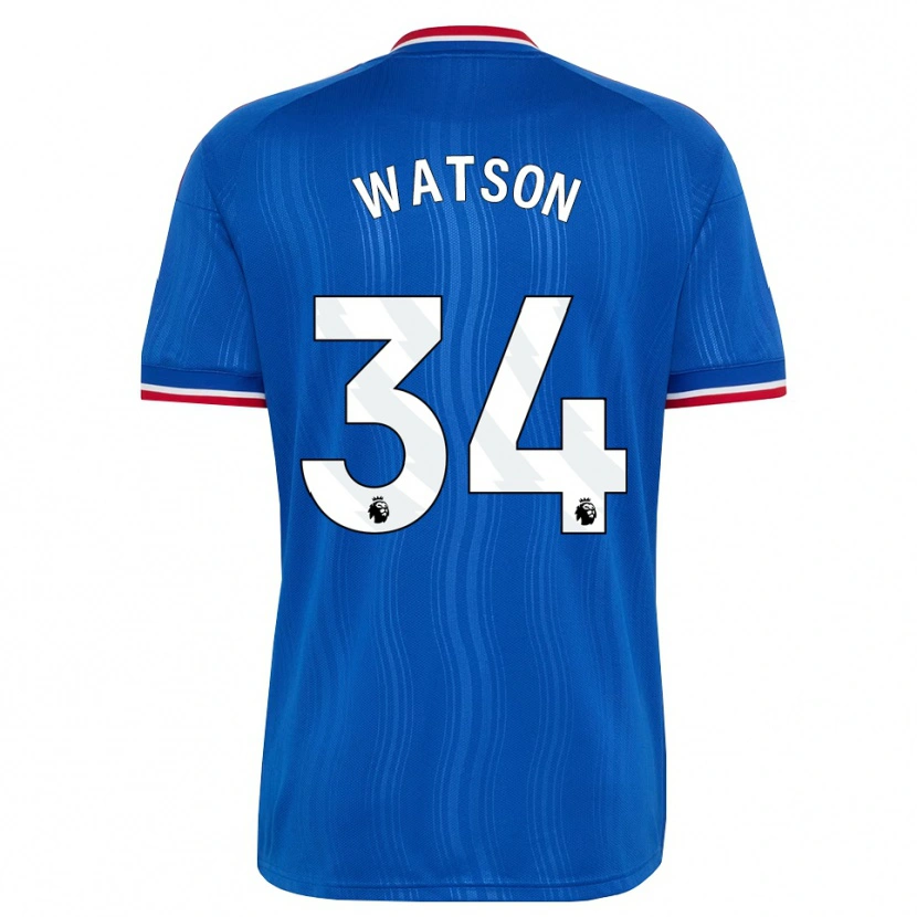 Danxen Damen Emma Watson #34 Blau Weiß Rot Auswärtstrikot Trikot 2026/27 T-Shirt