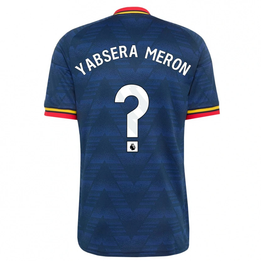 Danxen Damen Yabsera Meron #0 Mitternachtsblau Gelb Rot Auswärtstrikot Trikot 2026/27 T-Shirt
