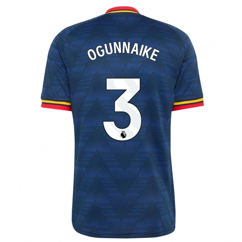 Danxen Damen Josh Ogunnaike #3 Mitternachtsblau Gelb Rot Auswärtstrikot Trikot 2026/27 T-Shirt