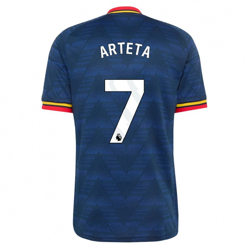 Danxen Damen Gabriel Arteta #7 Mitternachtsblau Gelb Rot Auswärtstrikot Trikot 2026/27 T-Shirt