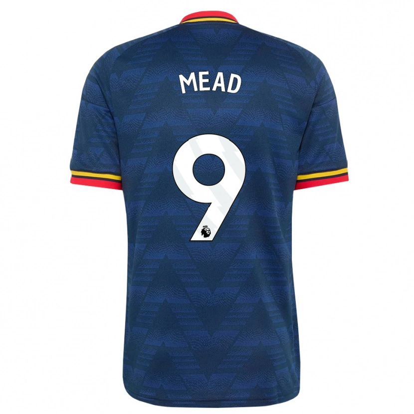 Danxen Damen Beth Mead #9 Mitternachtsblau Gelb Rot Auswärtstrikot Trikot 2026/27 T-Shirt