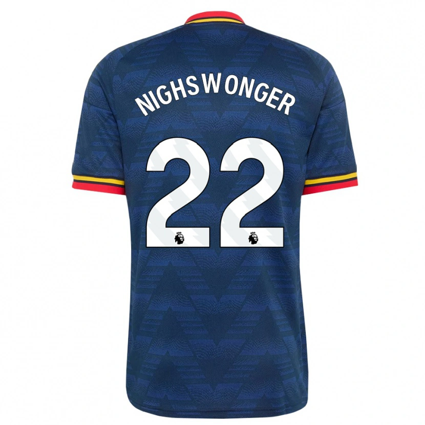 Danxen Damen Jenna Nighswonger #22 Mitternachtsblau Gelb Rot Auswärtstrikot Trikot 2026/27 T-Shirt