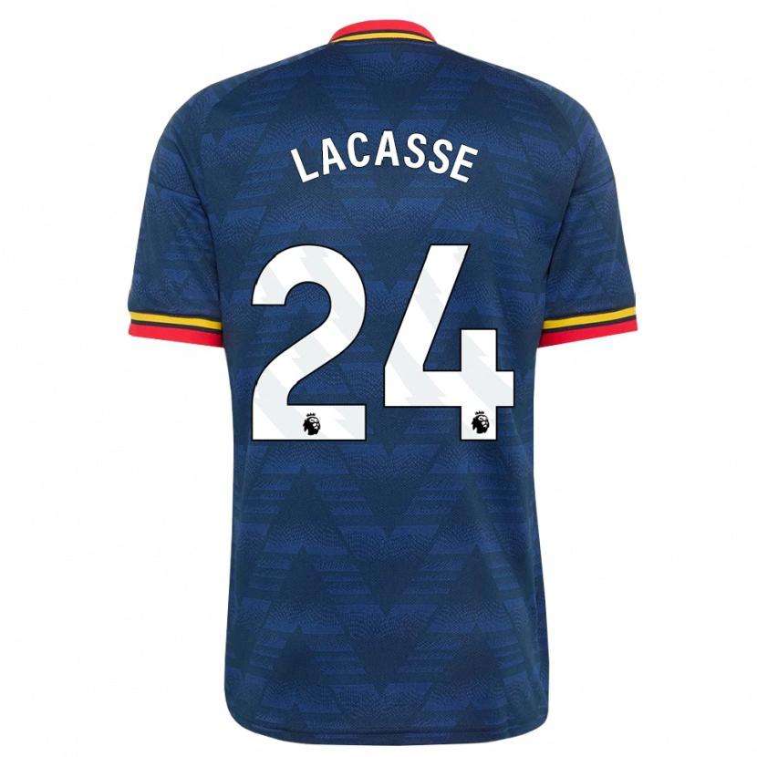 Danxen Damen Cloé Lacasse #24 Mitternachtsblau Gelb Rot Auswärtstrikot Trikot 2026/27 T-Shirt