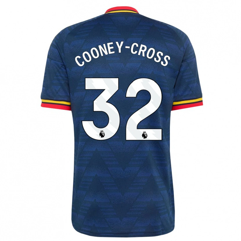 Danxen Damen Kyra Cooney-Cross #32 Mitternachtsblau Gelb Rot Auswärtstrikot Trikot 2026/27 T-Shirt