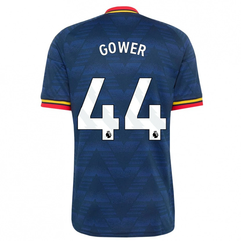 Danxen Damen Jimi Gower #44 Mitternachtsblau Gelb Rot Auswärtstrikot Trikot 2026/27 T-Shirt