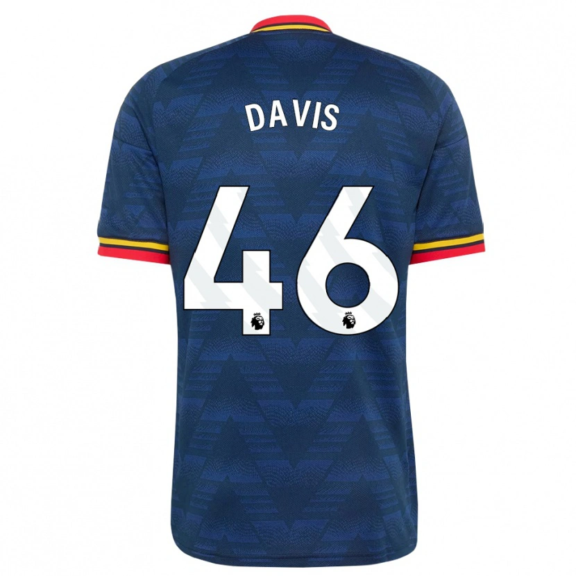 Danxen Damen Timi Davis #46 Mitternachtsblau Gelb Rot Auswärtstrikot Trikot 2026/27 T-Shirt