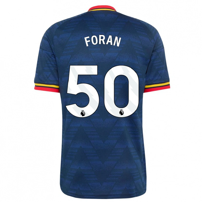 Danxen Damen Taylor Foran #50 Mitternachtsblau Gelb Rot Auswärtstrikot Trikot 2026/27 T-Shirt