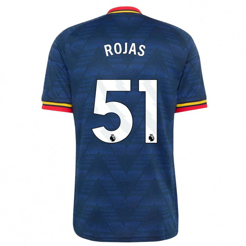 Danxen Damen Alexei Rojas #51 Mitternachtsblau Gelb Rot Auswärtstrikot Trikot 2026/27 T-Shirt